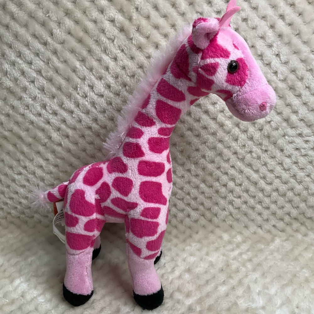 Adventure Planet Plush Giraffe Light and Dark Pink Stuffed Animal Toy #2